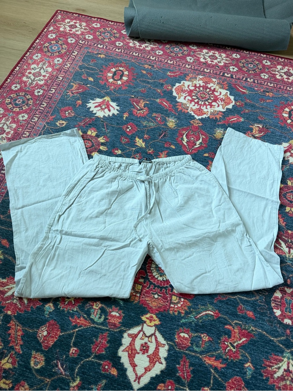 Brandy Melville Light blue linen pants